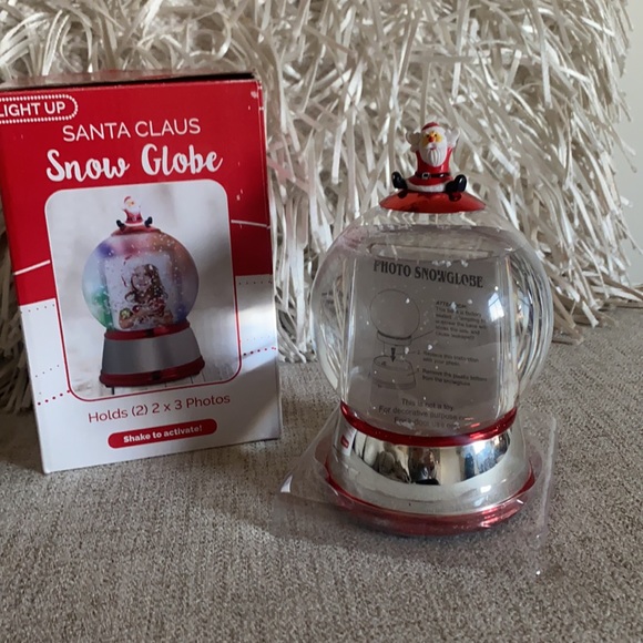 Santa cheer christmas holiday light up snow globe home decor in box - Picture 6 of 17